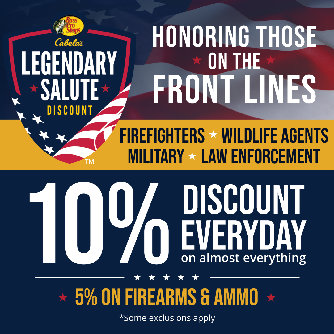 Bass Pro Shops Facebook ad: Save 10% Everyday