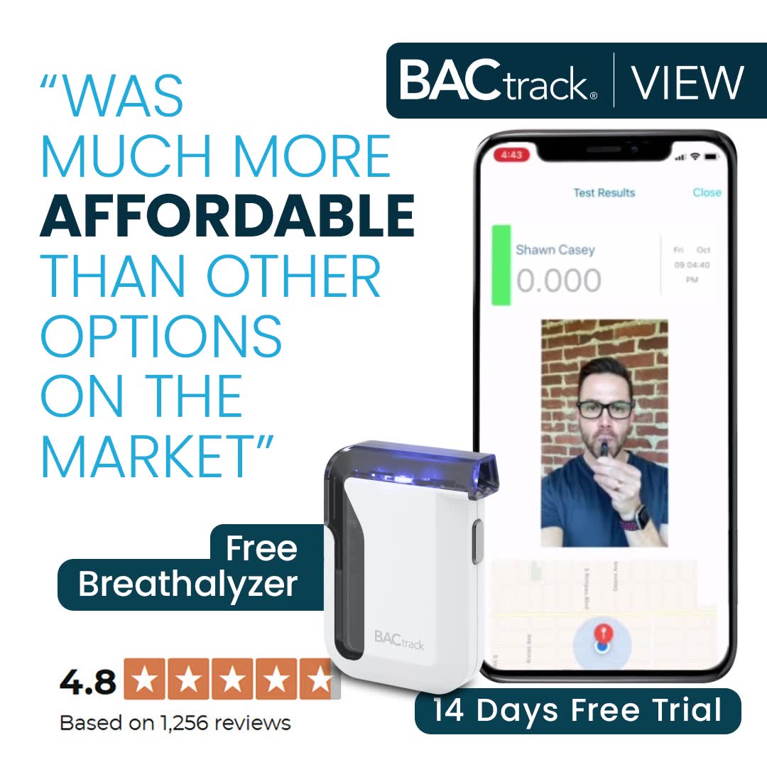 BACtrack View Facebook ad: Video-Verified Sobriety | Court Approved Nationwide