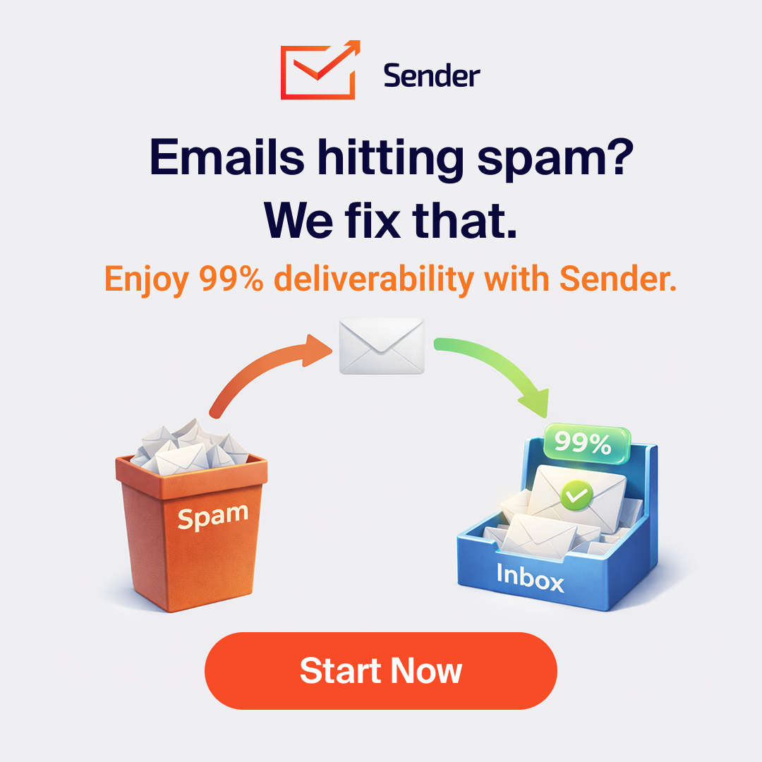 Sender.net Facebook ad