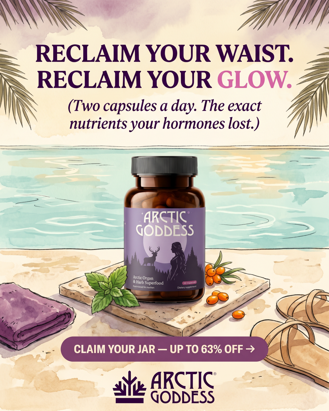 Arctic Goddess Facebook ad