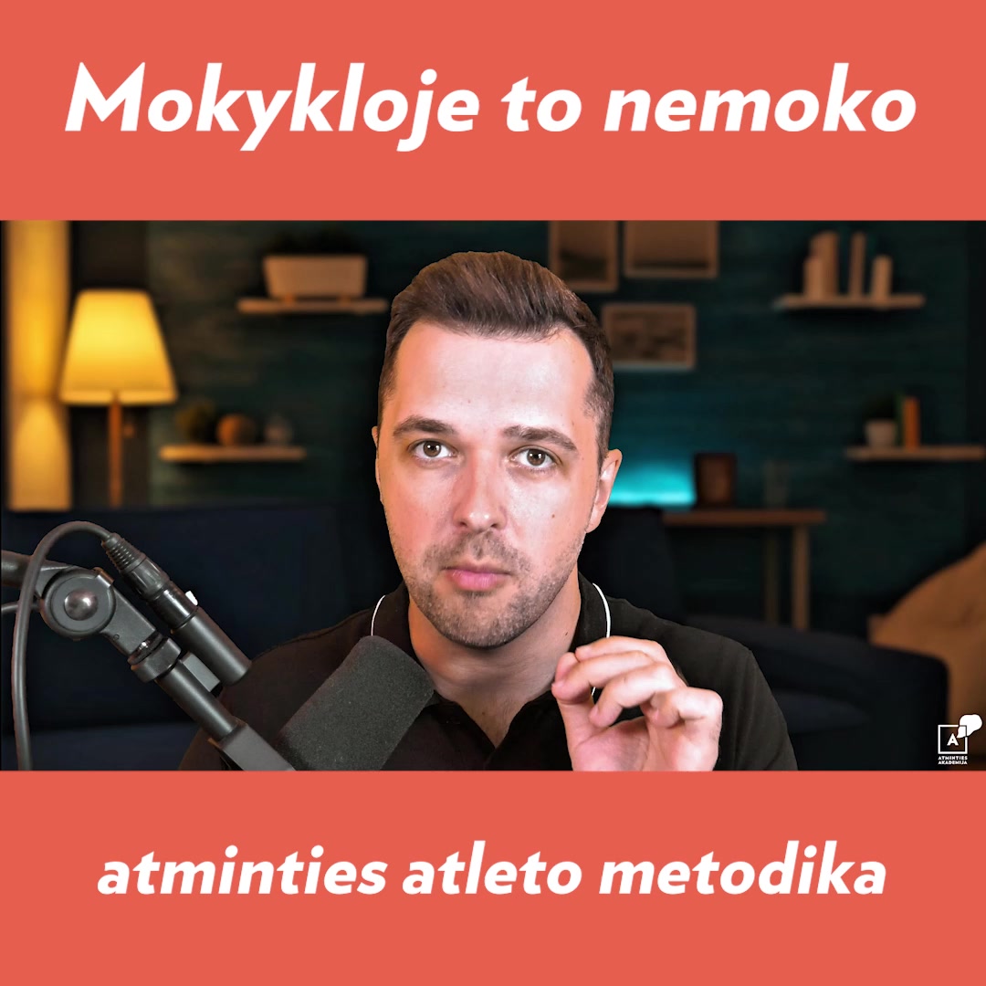 Atminties akademija Facebook ad from Sep 2, 2026