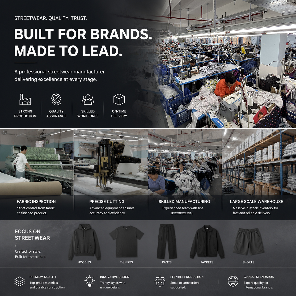 Baixiang Streetwear Facebook ad: Your Trusted OEM/ODM Garment Manufacturing Partner in China
