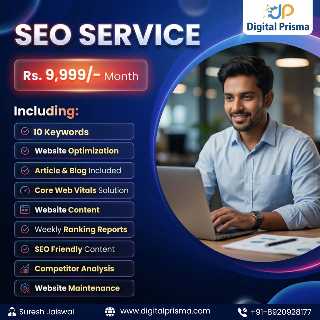 Digital Prisma Agency India Facebook ad: Boost Your Website Ranking with Professional SEO!
