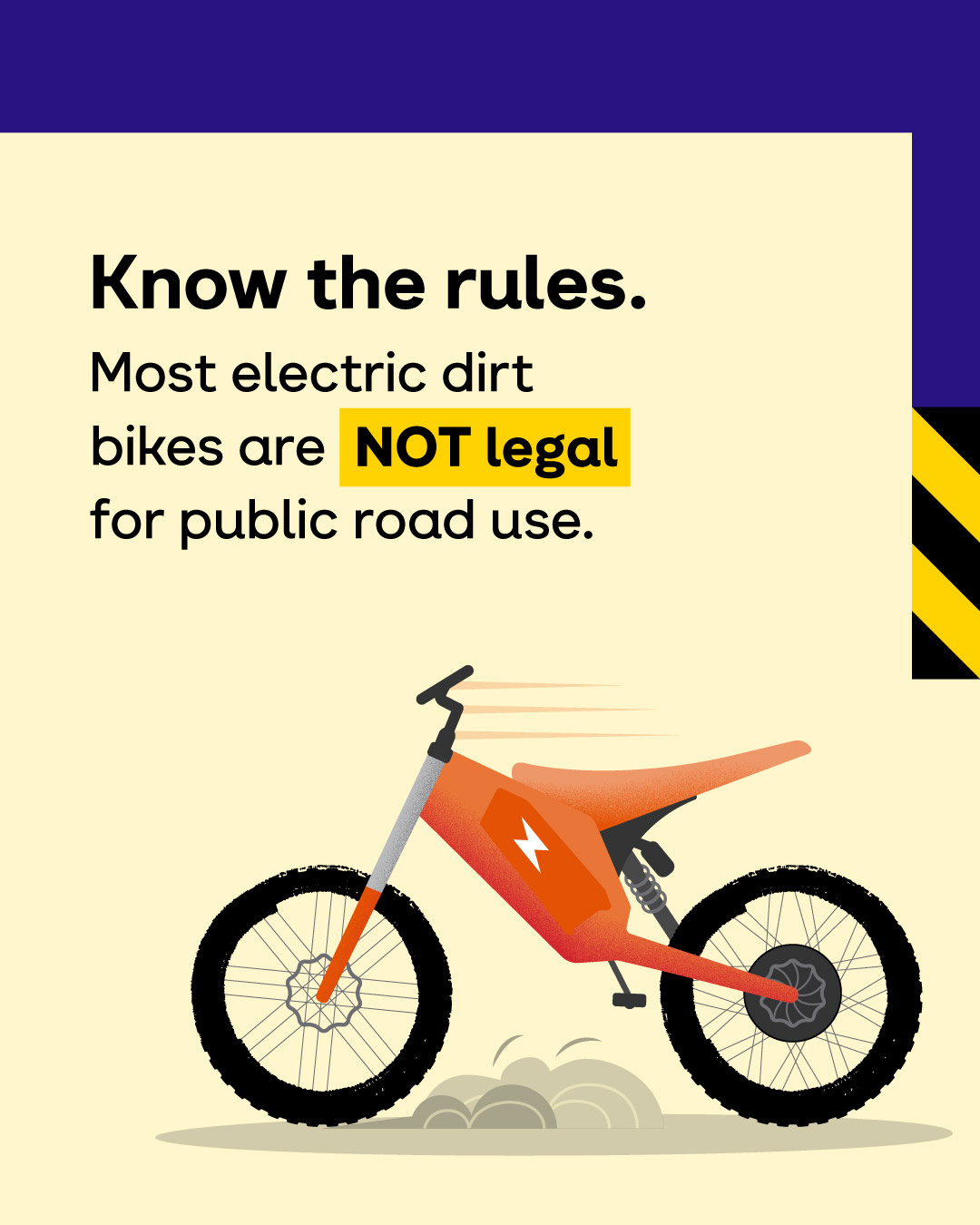 Transport Victoria Facebook ad: E-bikes: Know the rules before you buy