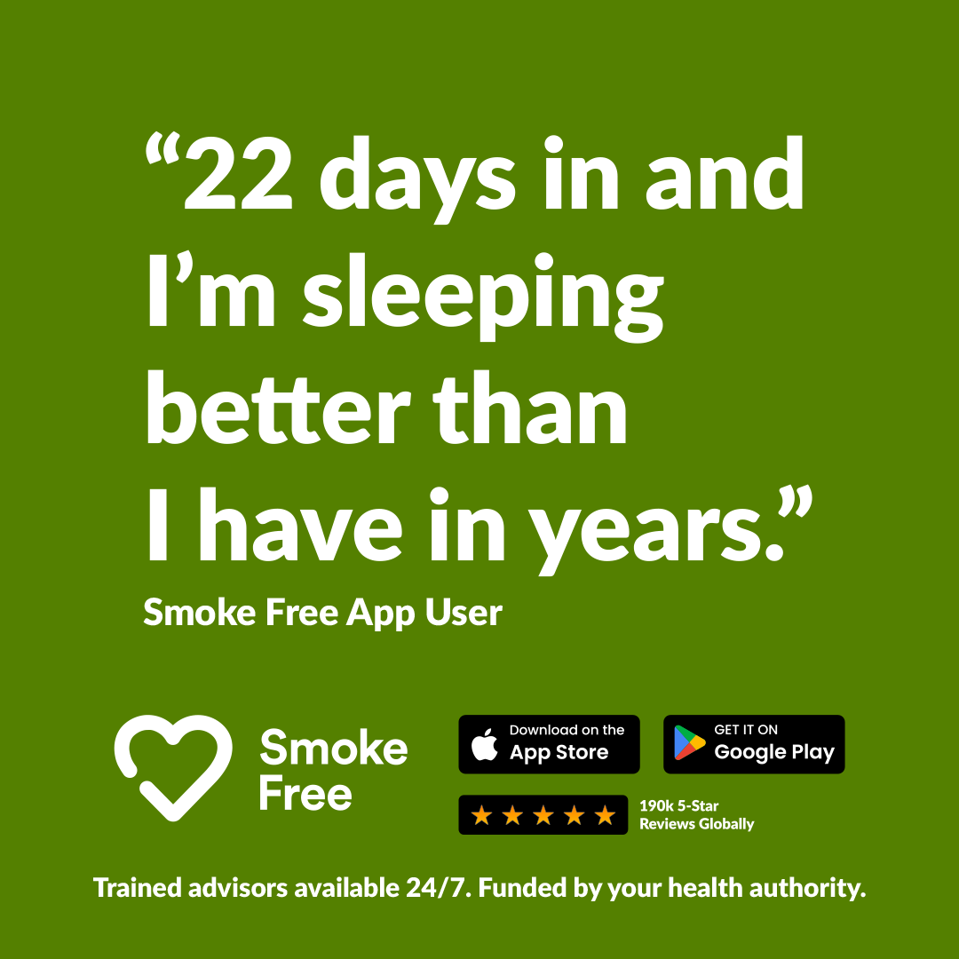 Smoke Free Facebook ad from Apr 8, 2026