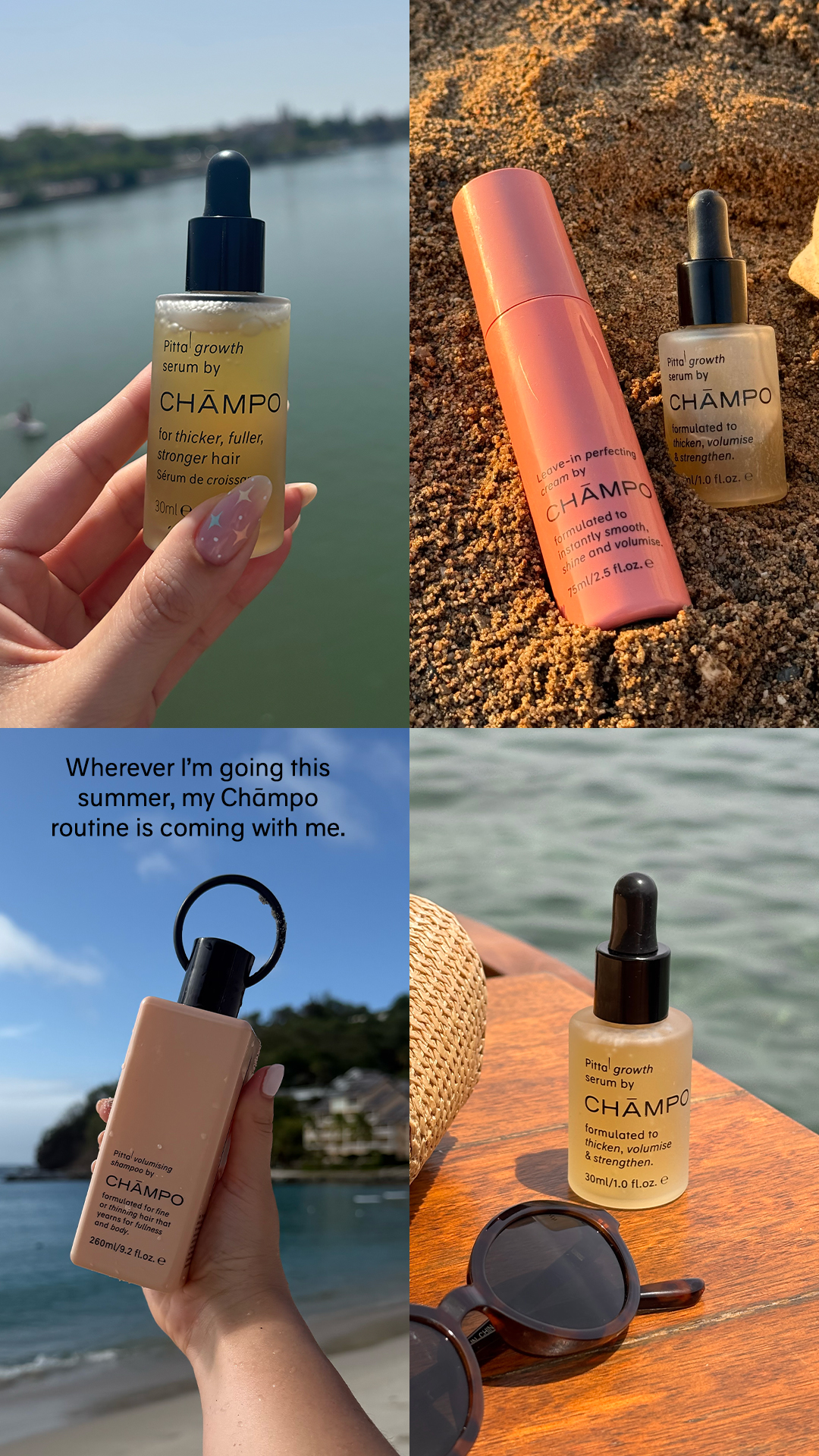Chāmpo Haircare Facebook ad