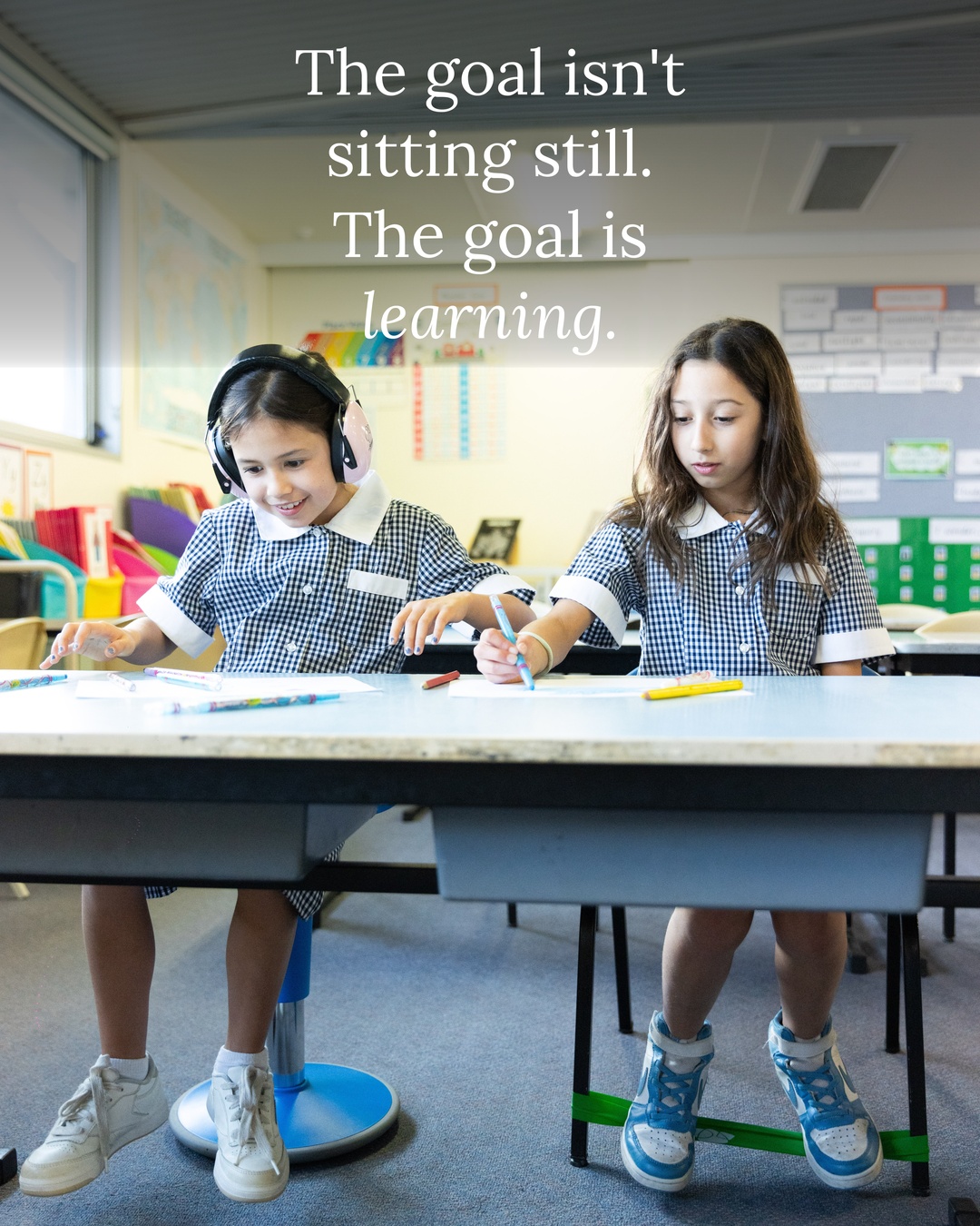 The Sensory Specialist Facebook ad: Tools for the kids who can't sit still.