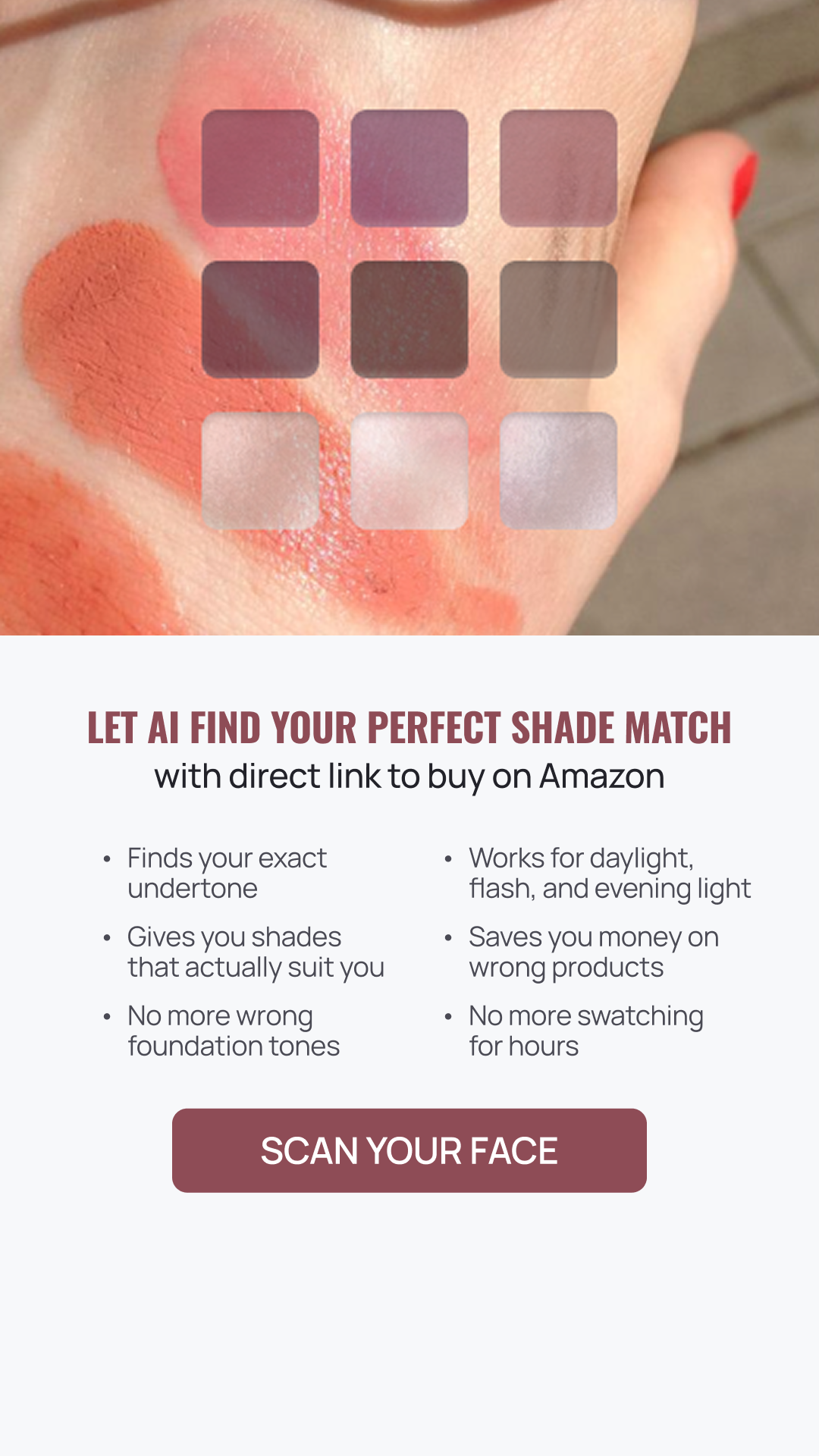 Beauty Transformation Program Facebook ad