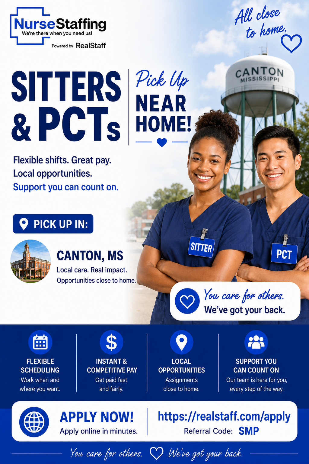 NurseStaffing Powered by RealStaff Facebook ad: Get Paid Instantly!