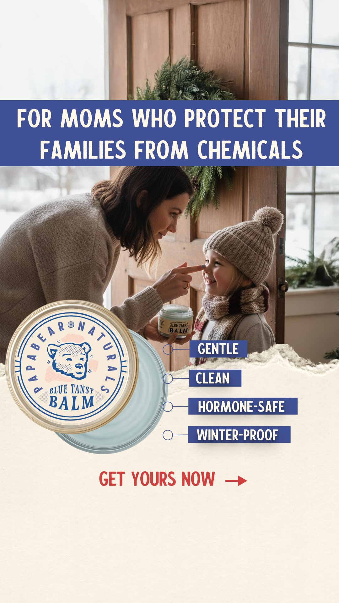 Papabear Naturals Facebook ad