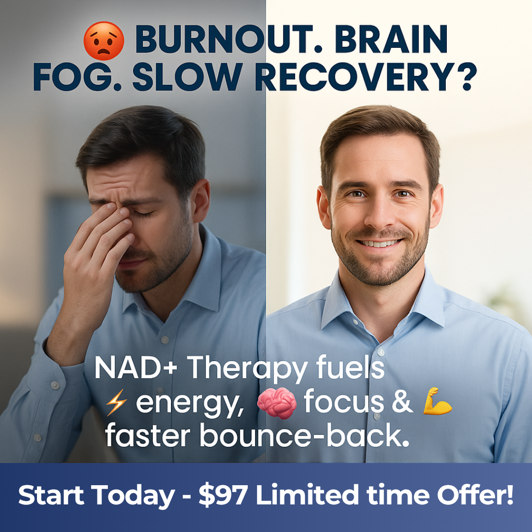 The DRIPBaR Gilbert Facebook ad: Feel Stronger, Clearer & More Energized