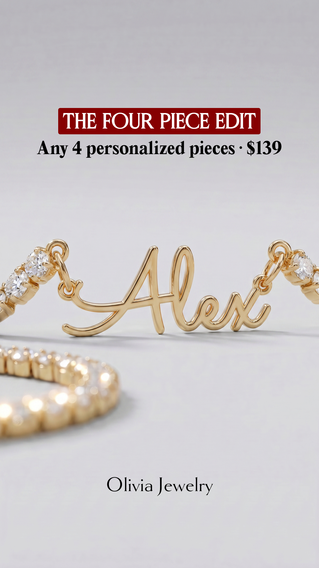 Olivia Jewelry Facebook ad