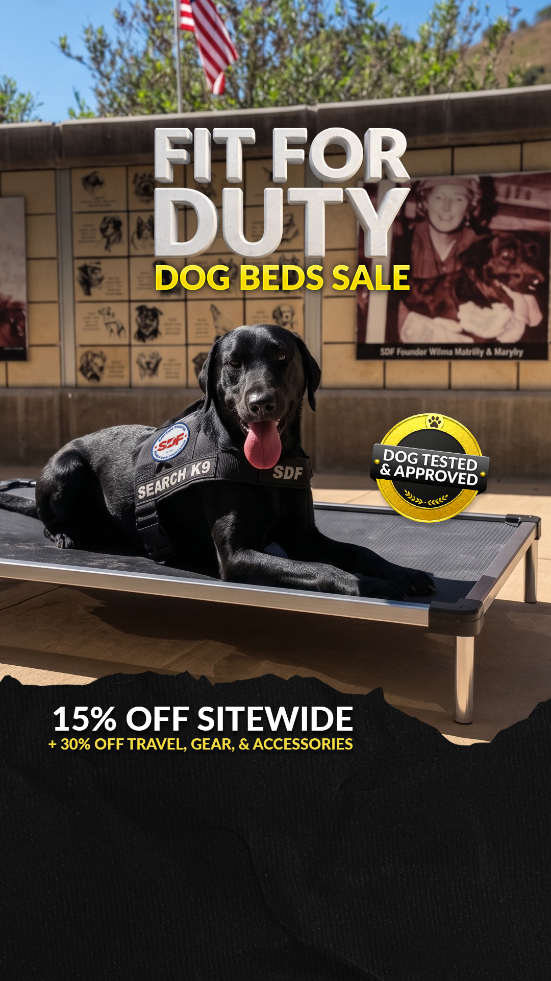 K9 Ballistics Dog Beds Facebook ad