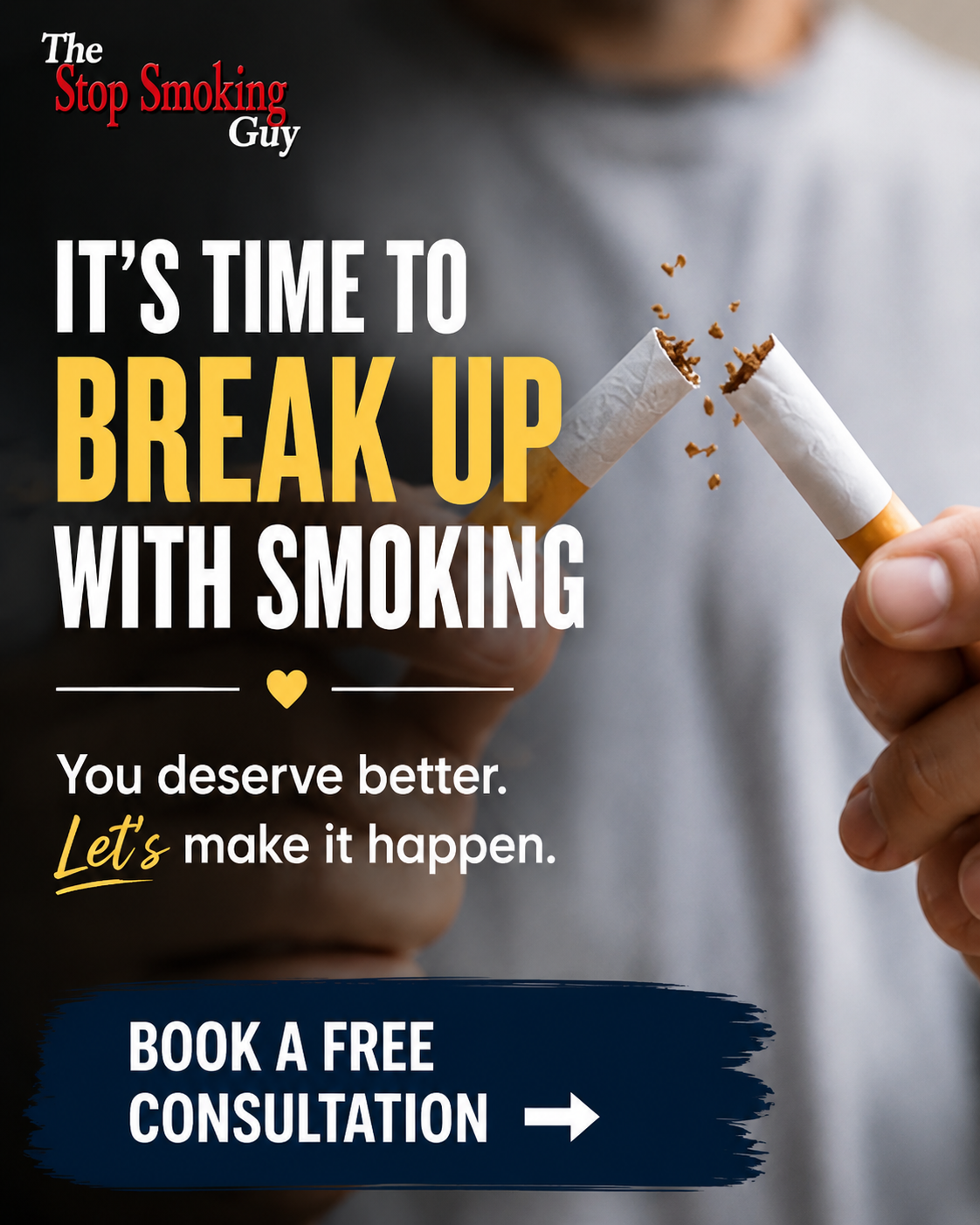 The Stop Smoking Guy Facebook ad