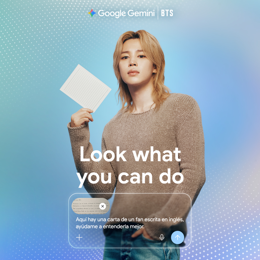 Google Facebook ad: Look what Jimin can do