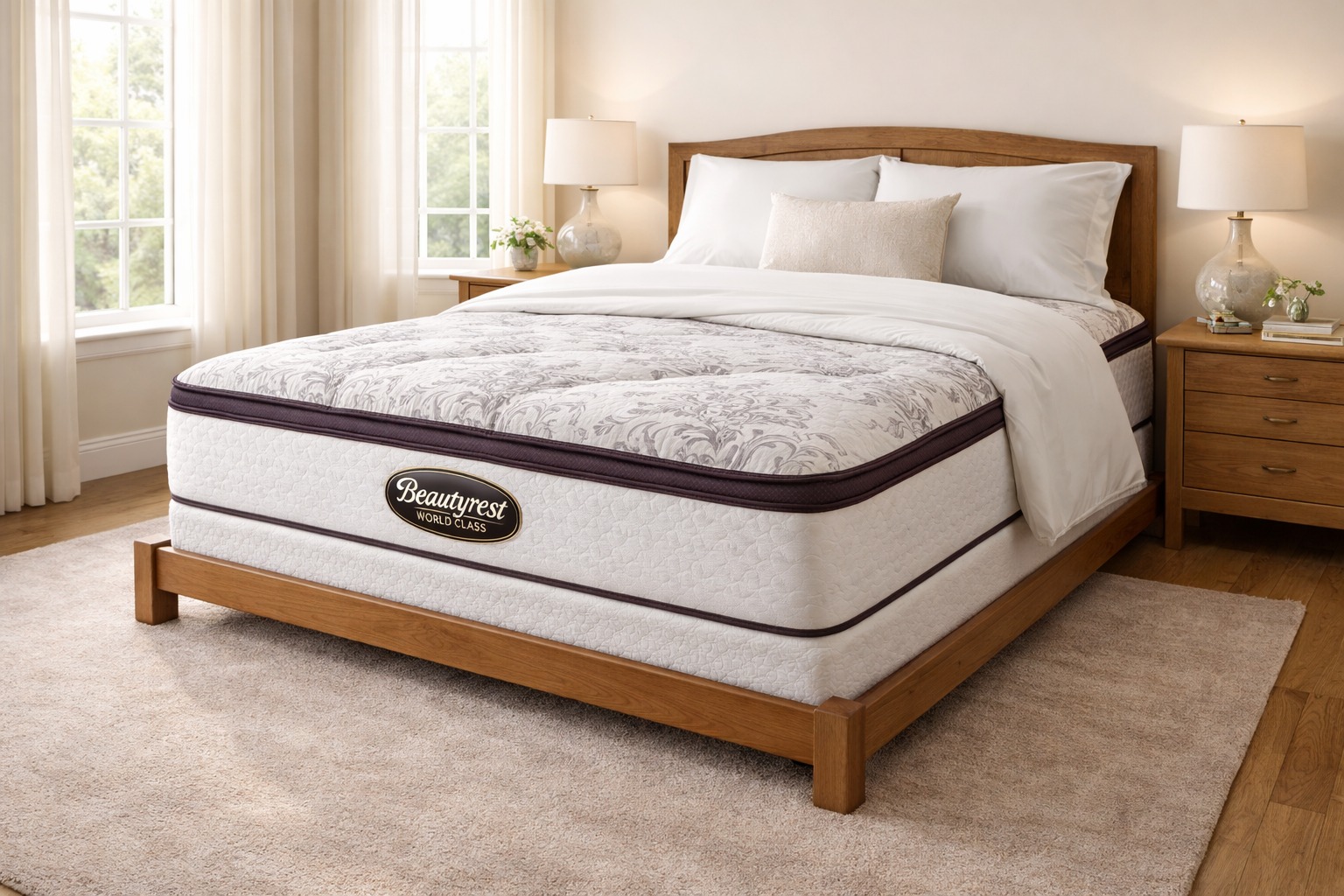 Jim Blake Facebook ad: PREMIUM Queen Beautyrest World Class + Box Spring…