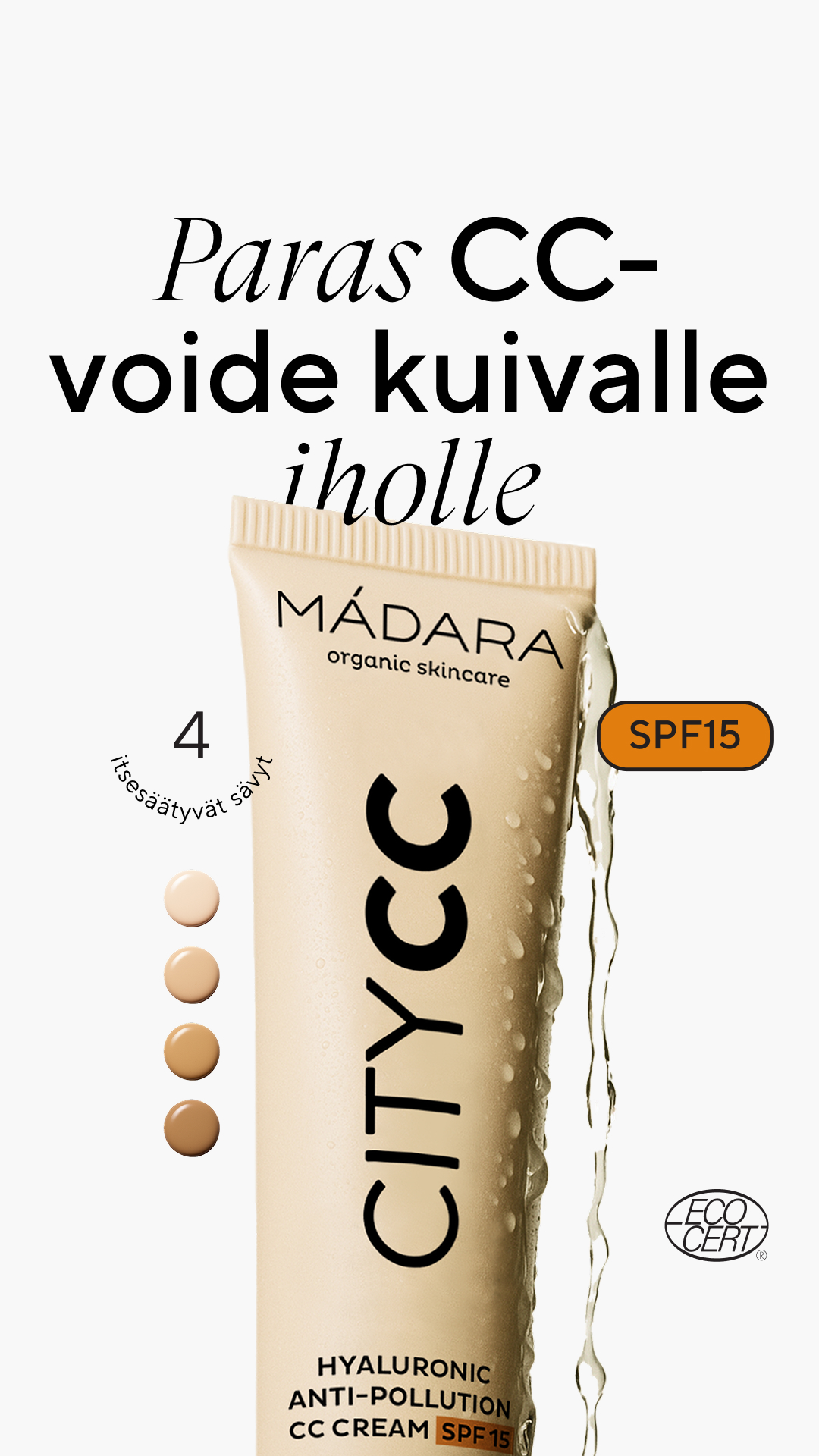 Mádara Organic Skincare Facebook ad
