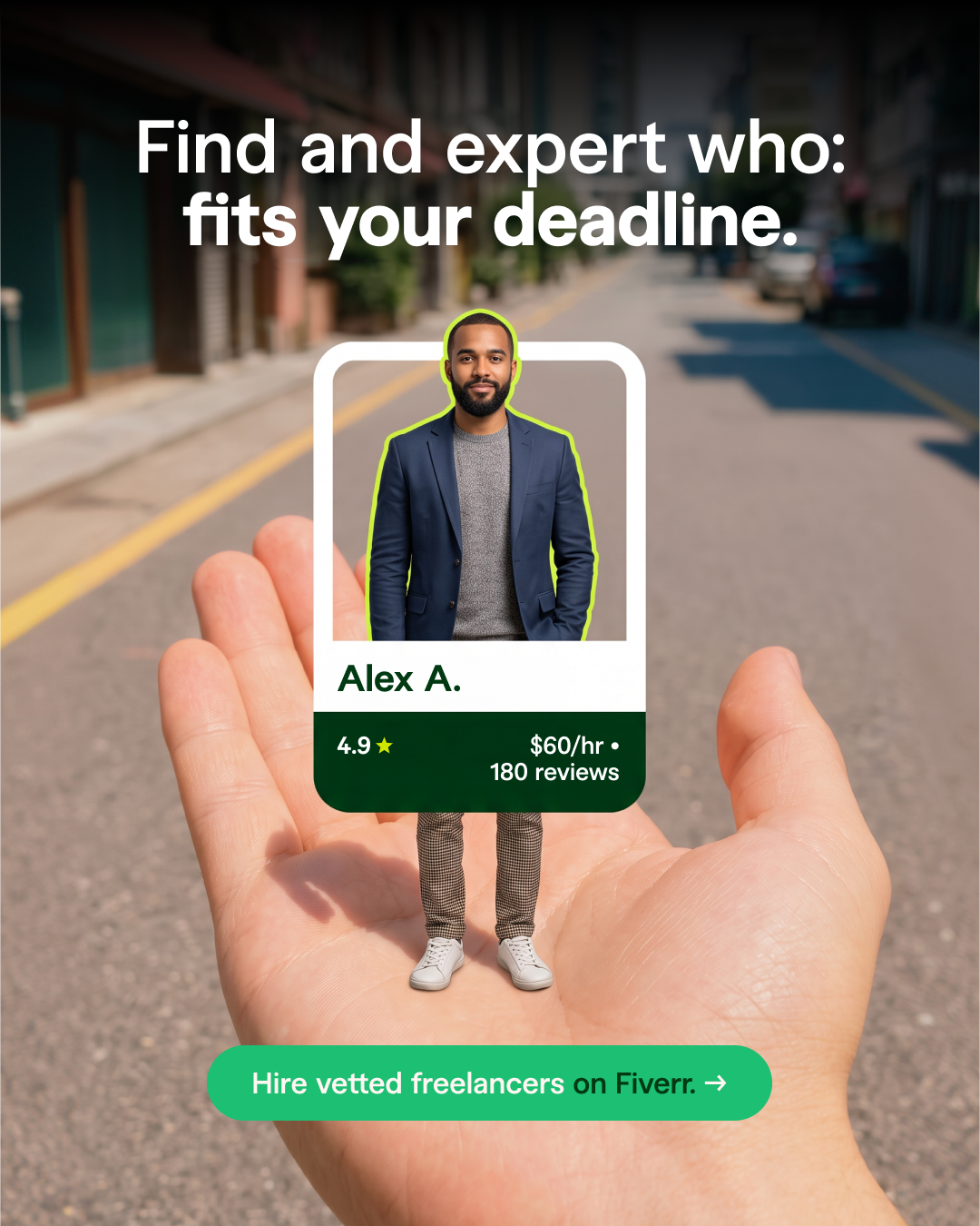 Fiverr Facebook ad