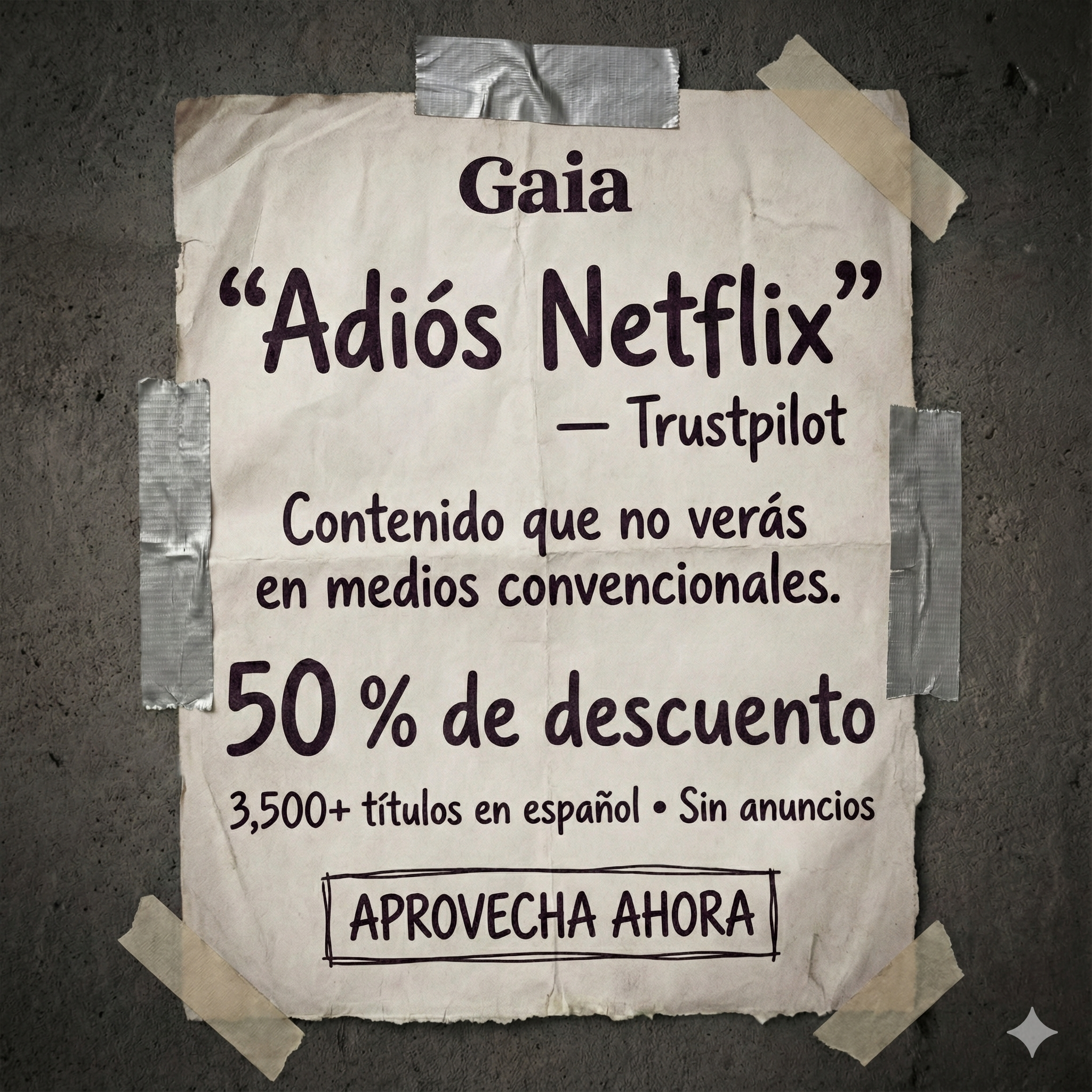 Tú eres Gaia Facebook ad