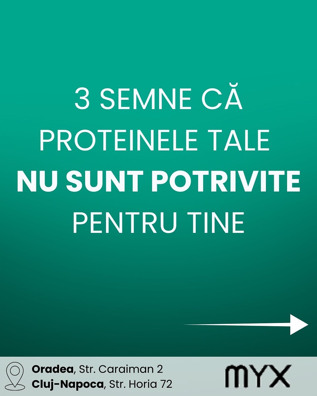 MYX Nutrition Facebook ad: Sănătate personalizată începe aici