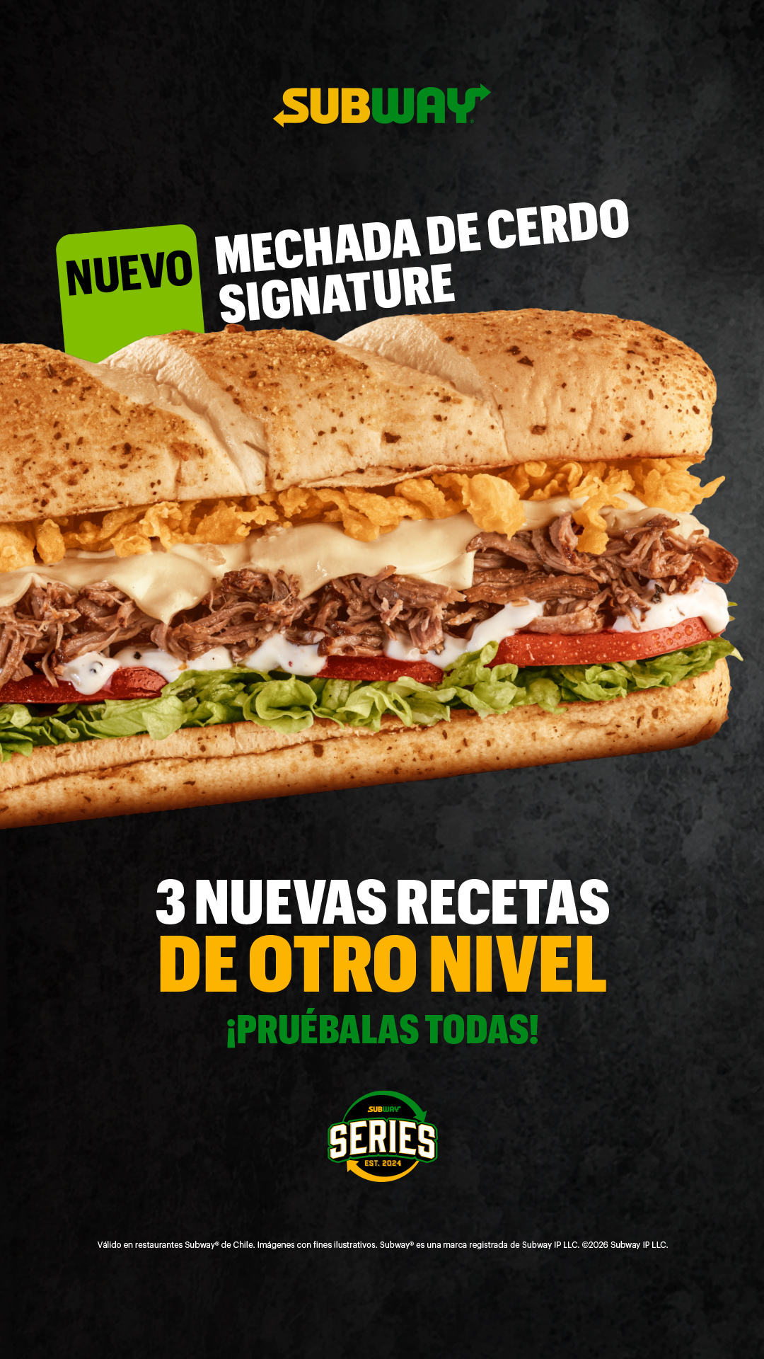 Subway Chile Facebook ad