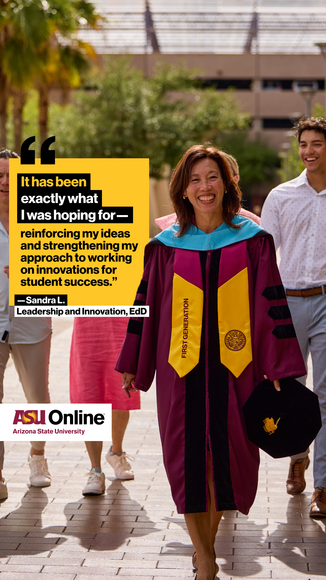 ASU Online Facebook ad