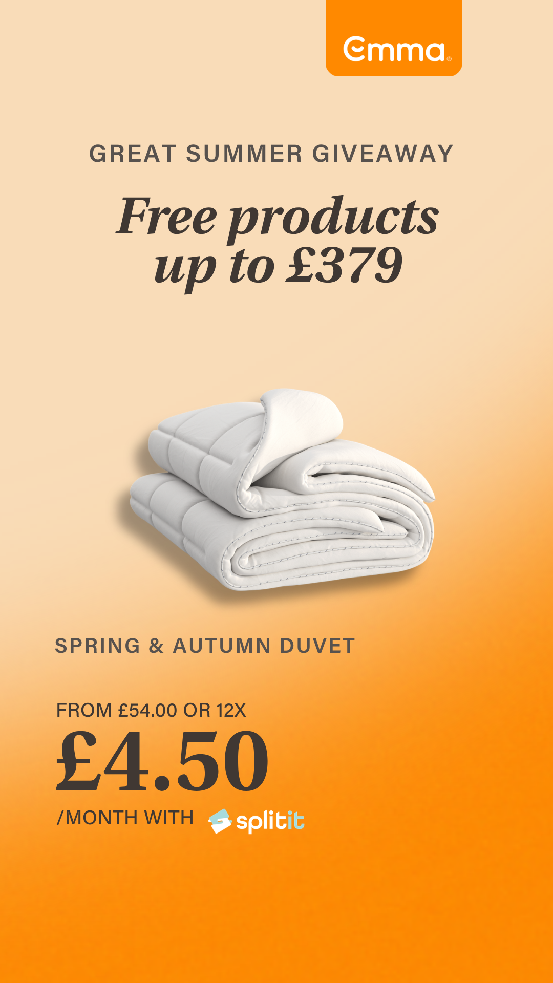 Emma Sleep UK Facebook ad