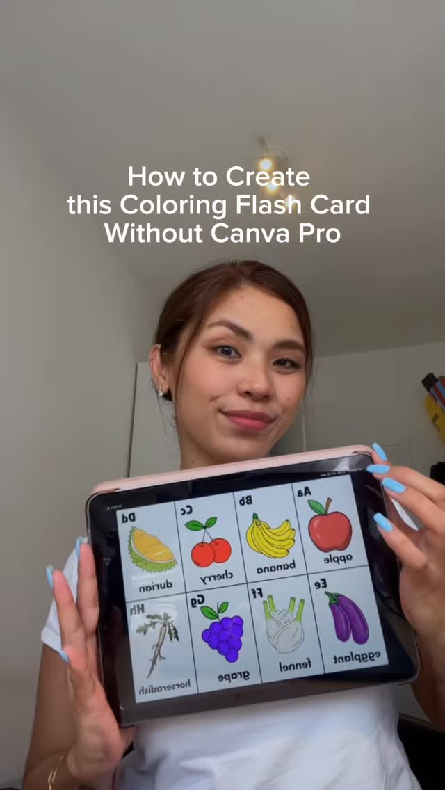 Maria Victoria Facebook ad: How to create a coloring flash card without…
