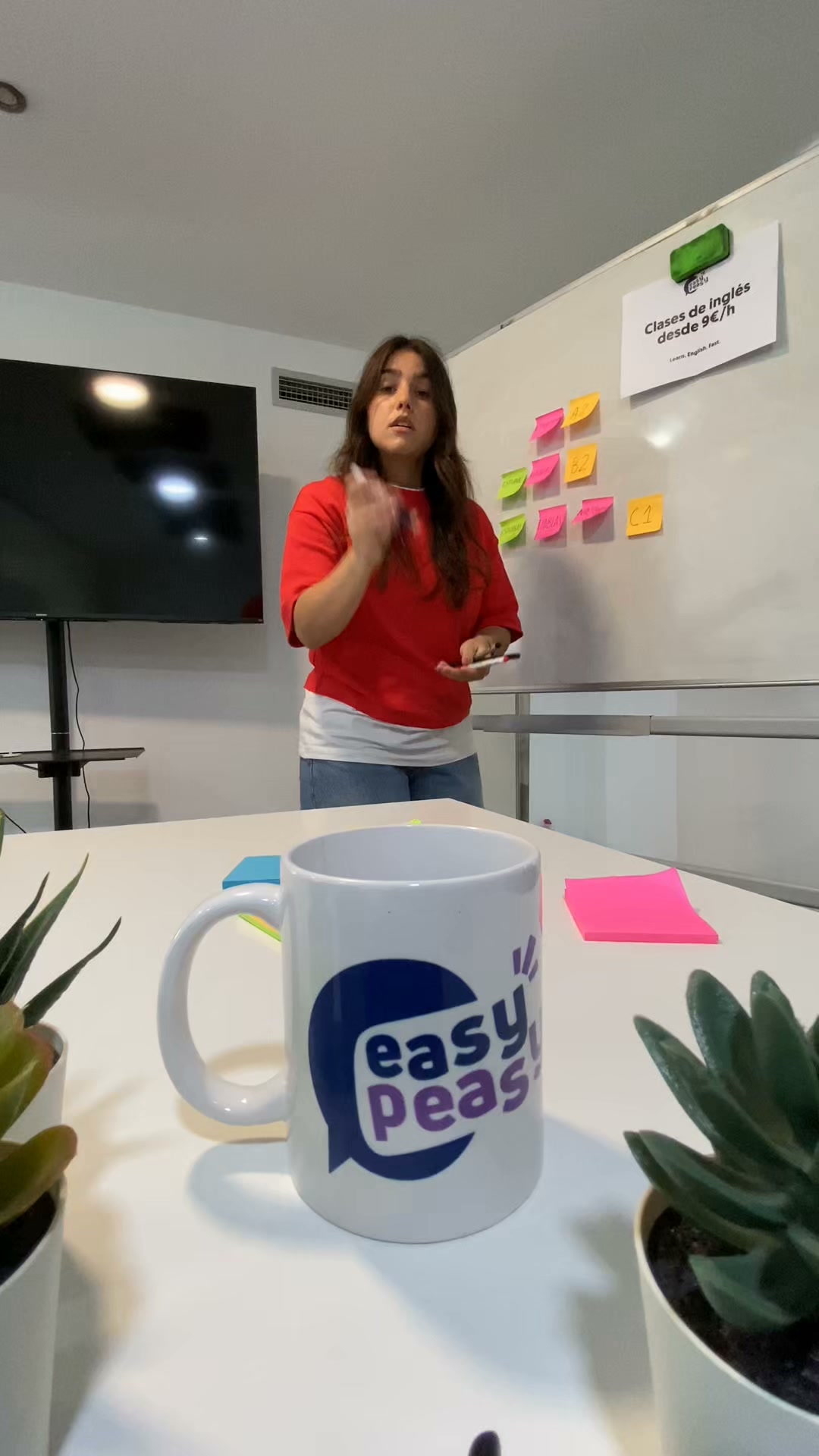 Easypeasyfluent ES Facebook ad: Escuela de inglés online