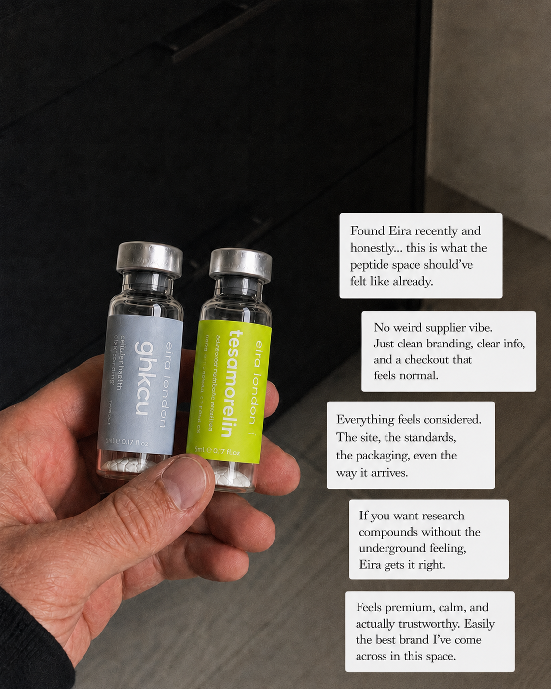 Eira London Facebook ad: The Peptide Space Needed A Better Kind Of Brand