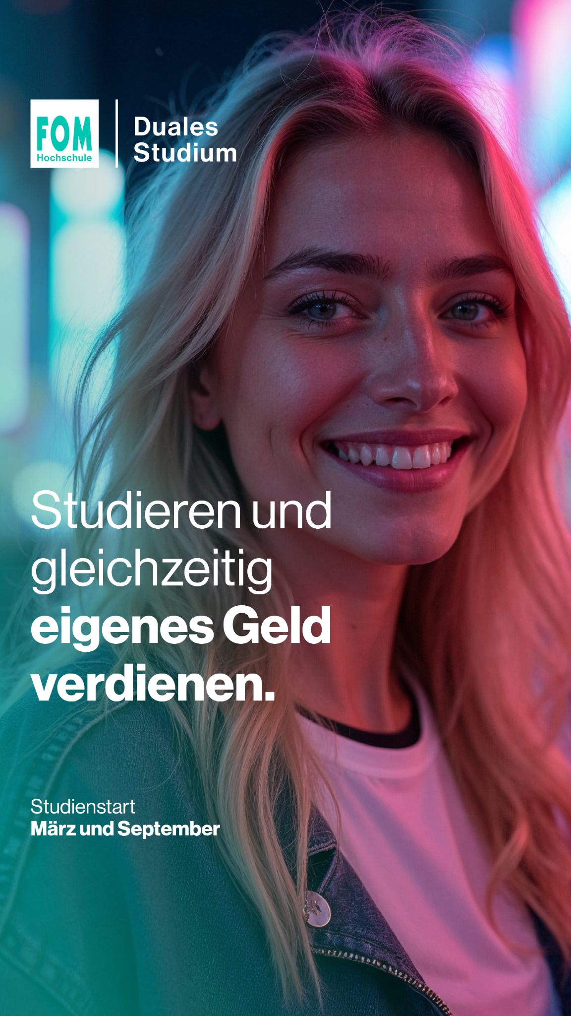 FOM Hochschule Facebook ad