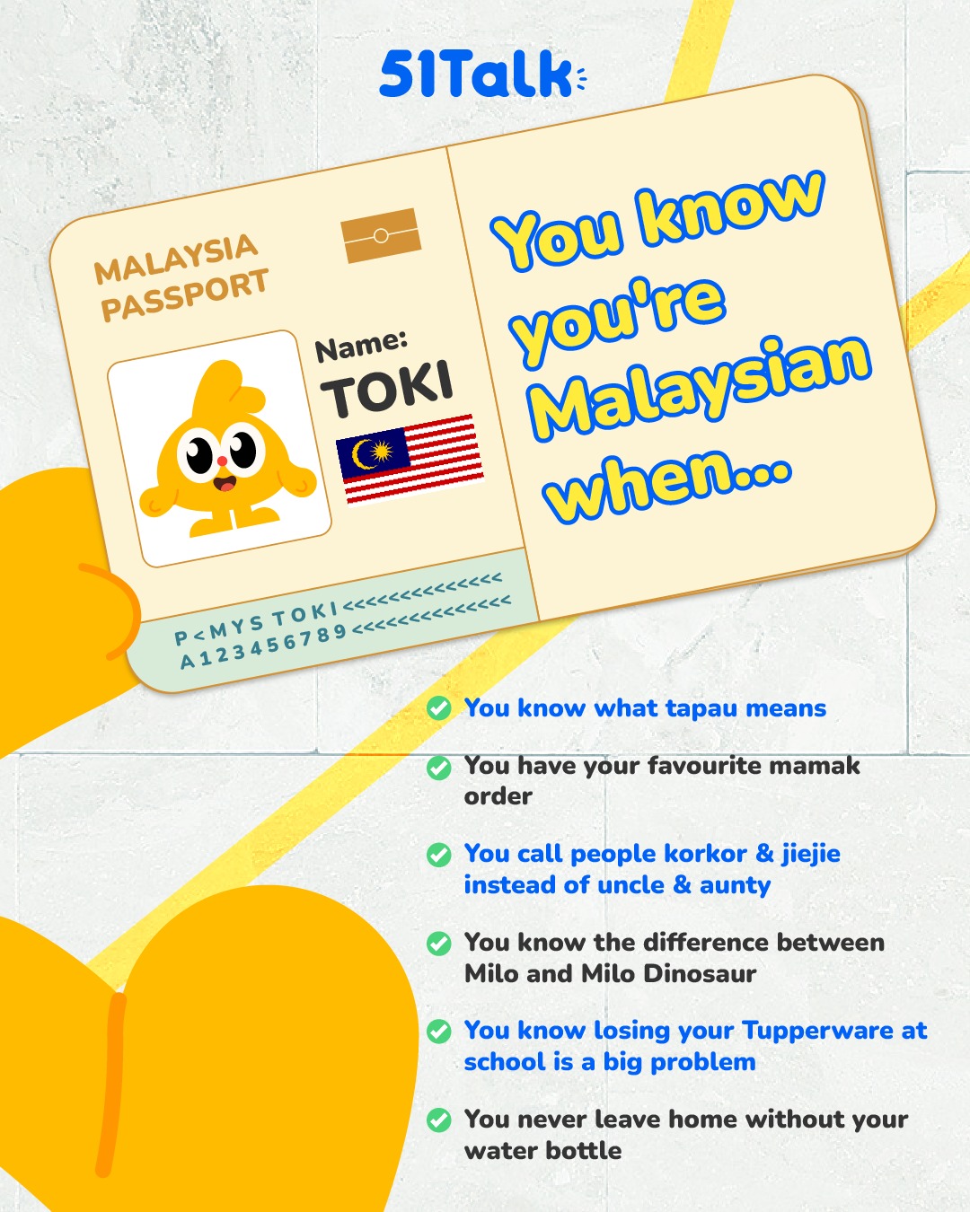 51Talk 马来西亚 Facebook ad: IYKYK! If you got every single one you're…