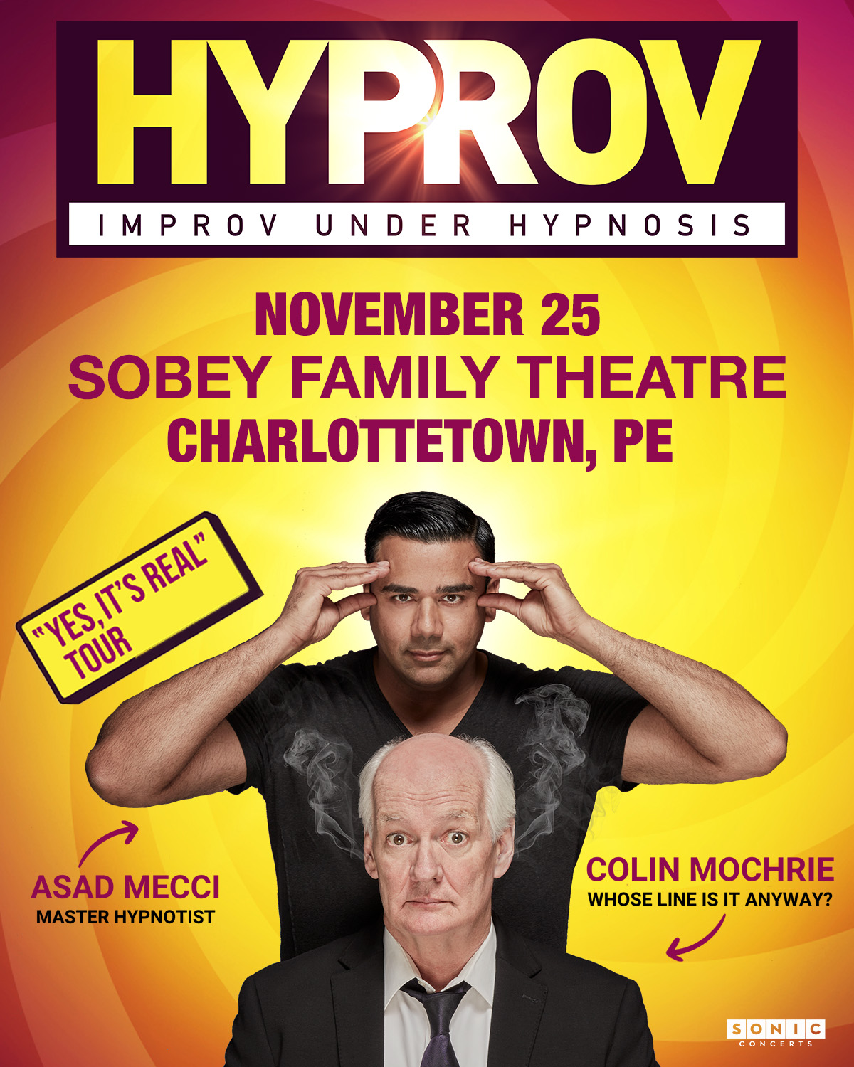 Sonic Concerts Facebook ad: Charlottetown tickets
