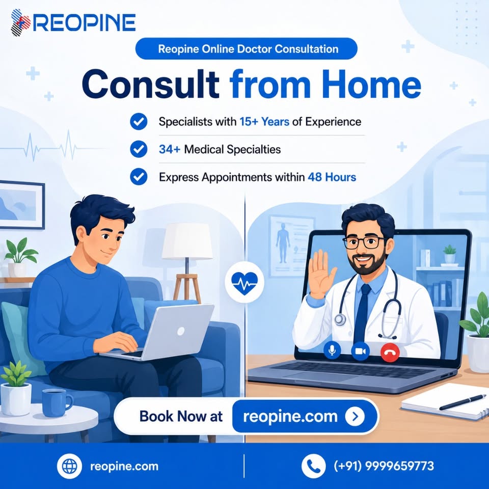Reopine Facebook ad: Your health deserves expert care without the hassle…