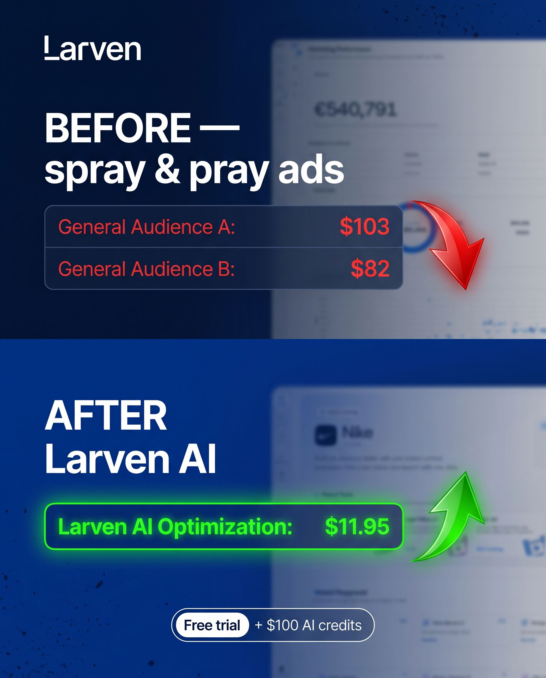 Larven AI Facebook ad