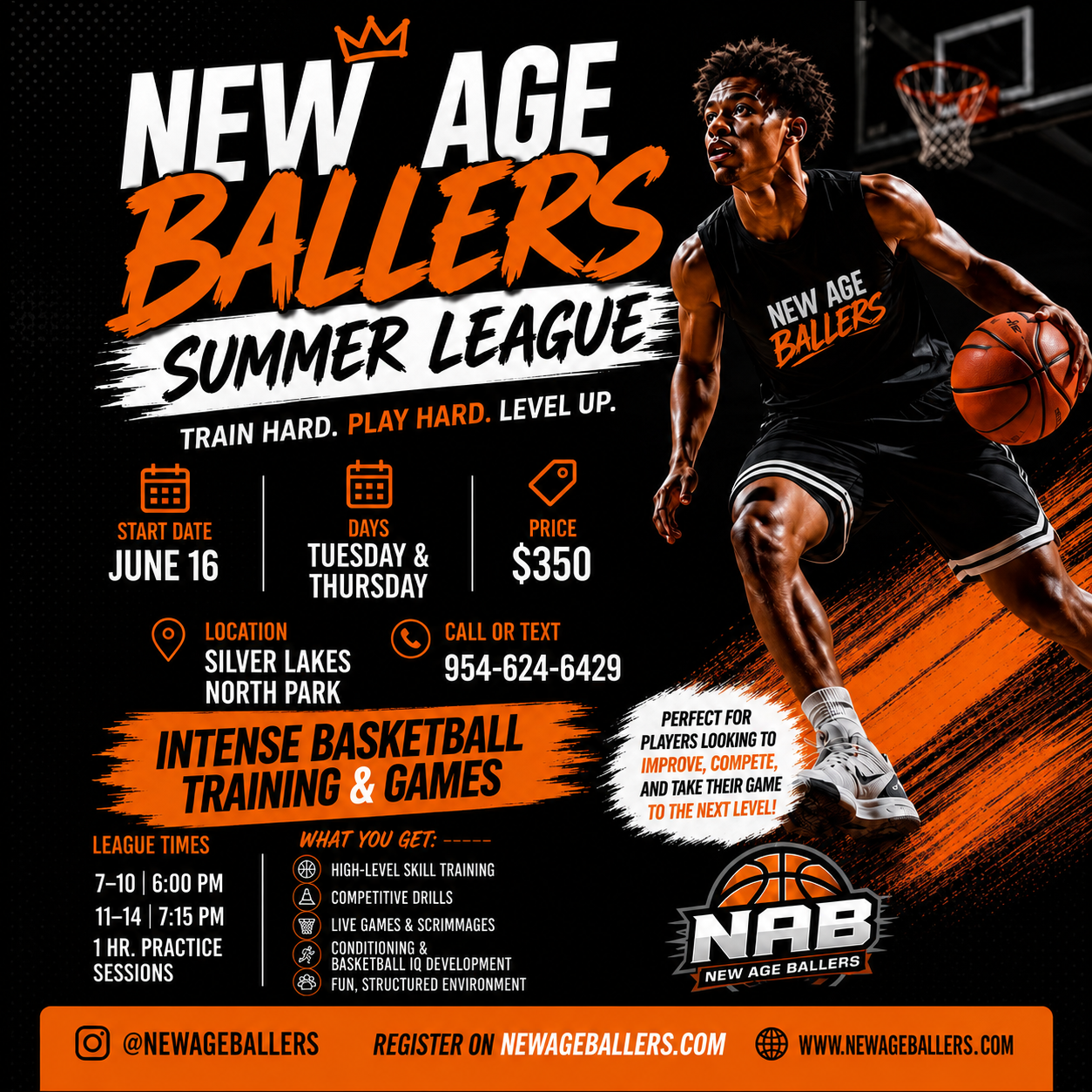 New Age Ballers Facebook ad: Champions Are Built In The Summer