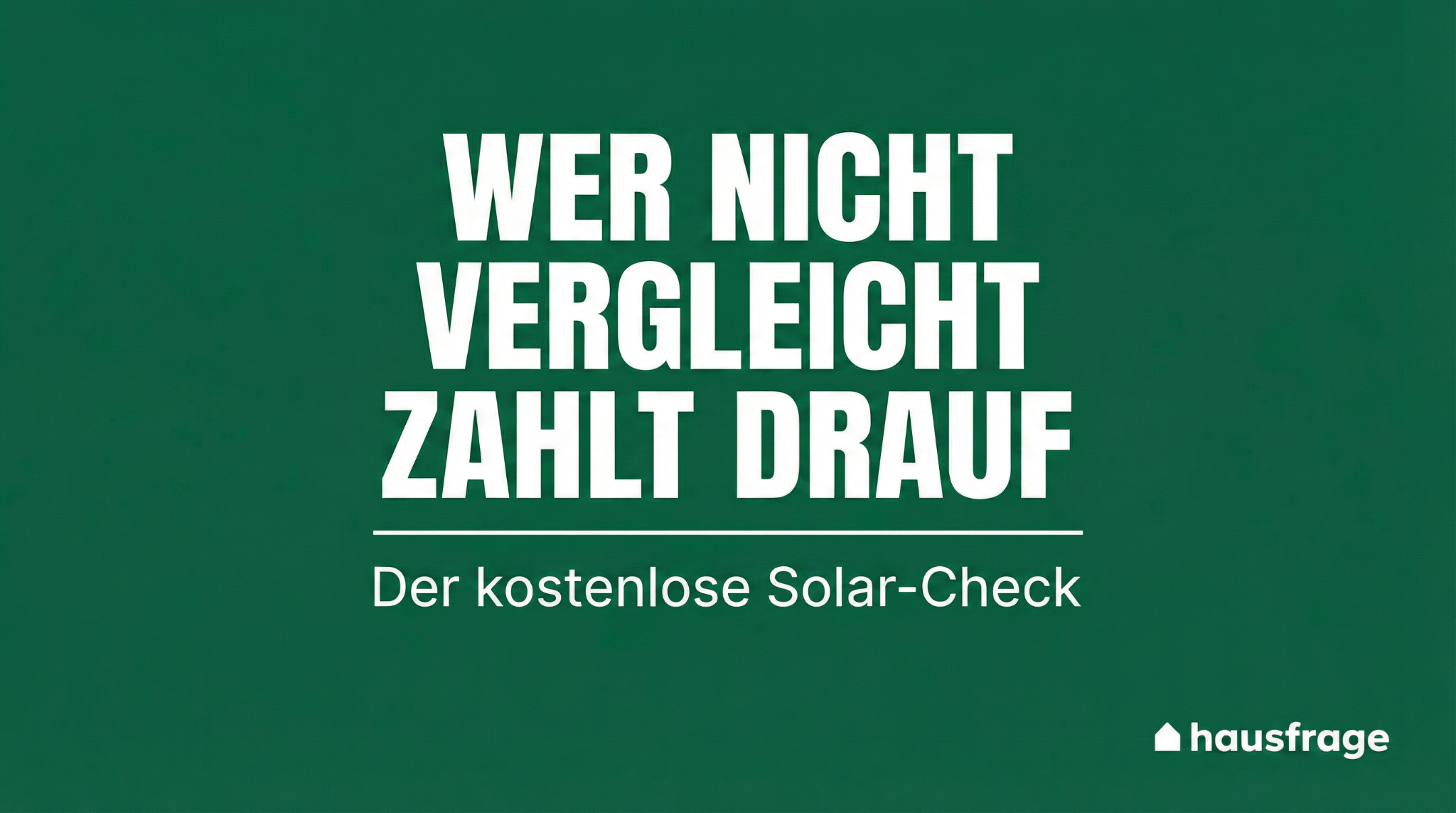 Hausfrage Facebook ad