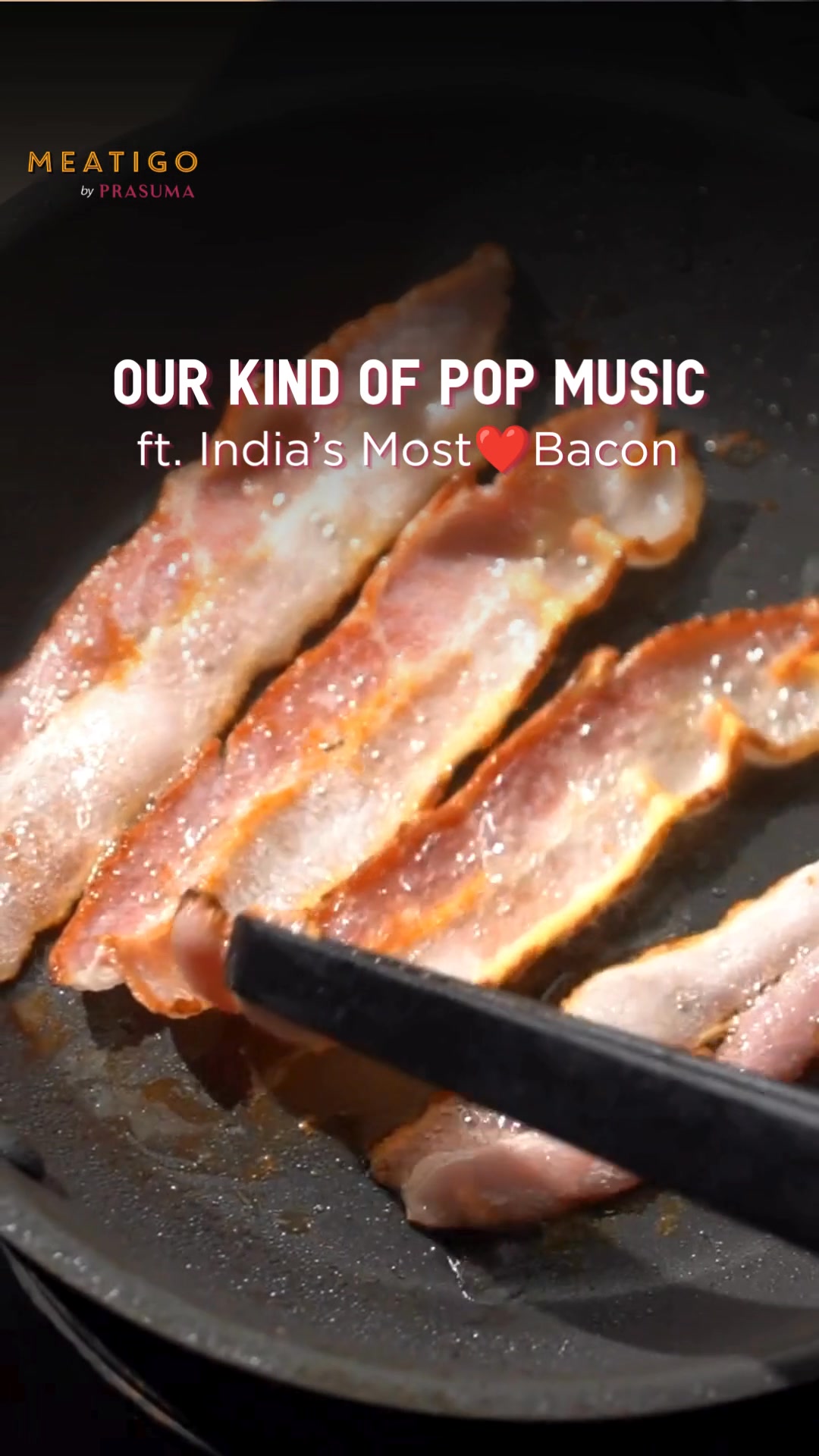 Meatigo Facebook ad: Wake Up to Sizzling Bacon!