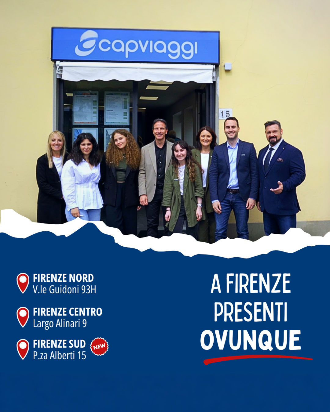 Capviaggi Facebook ad: Capviaggi a Firenze è ovunque.