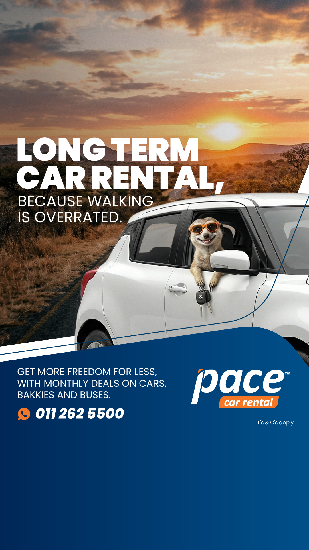 Pace Car Rental Facebook ad