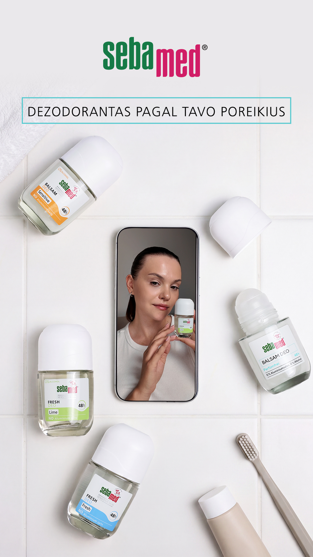 Sebamed Lietuva Facebook ad: Dezodorantai