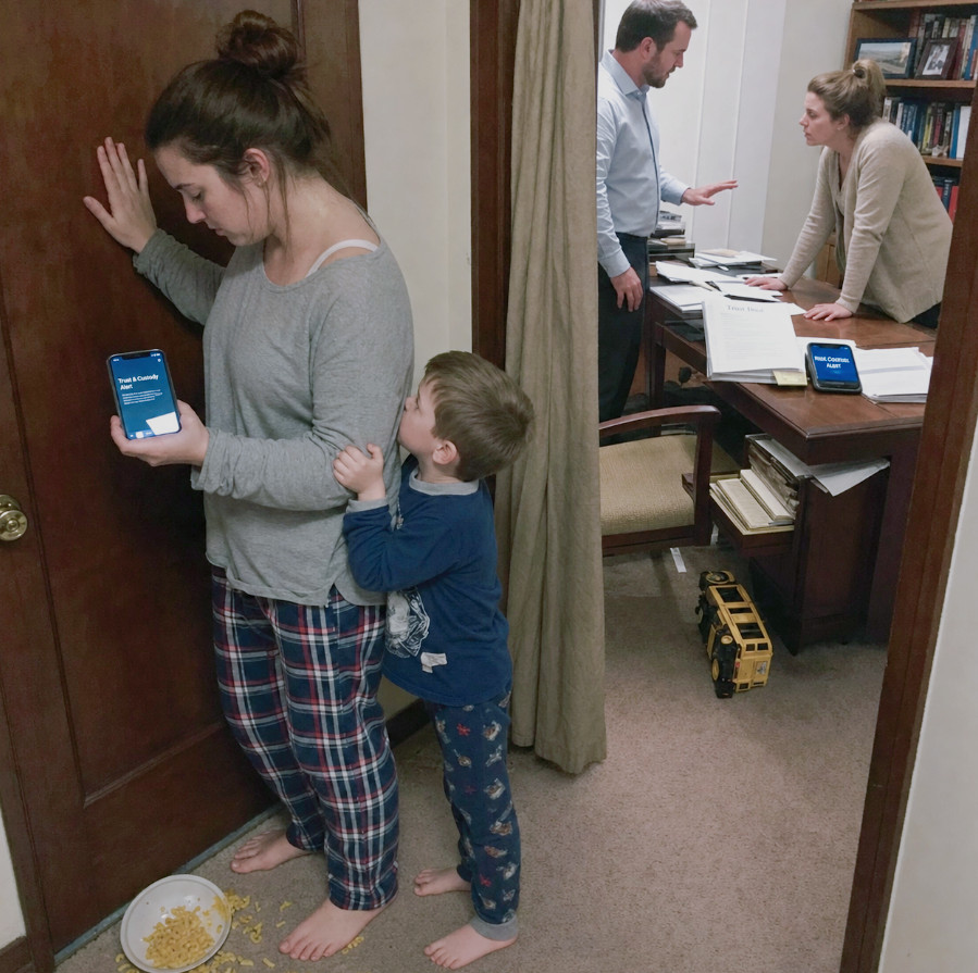 Behind Closed Doors Facebook ad: Mom, Auntie's screaming in Dad's room!