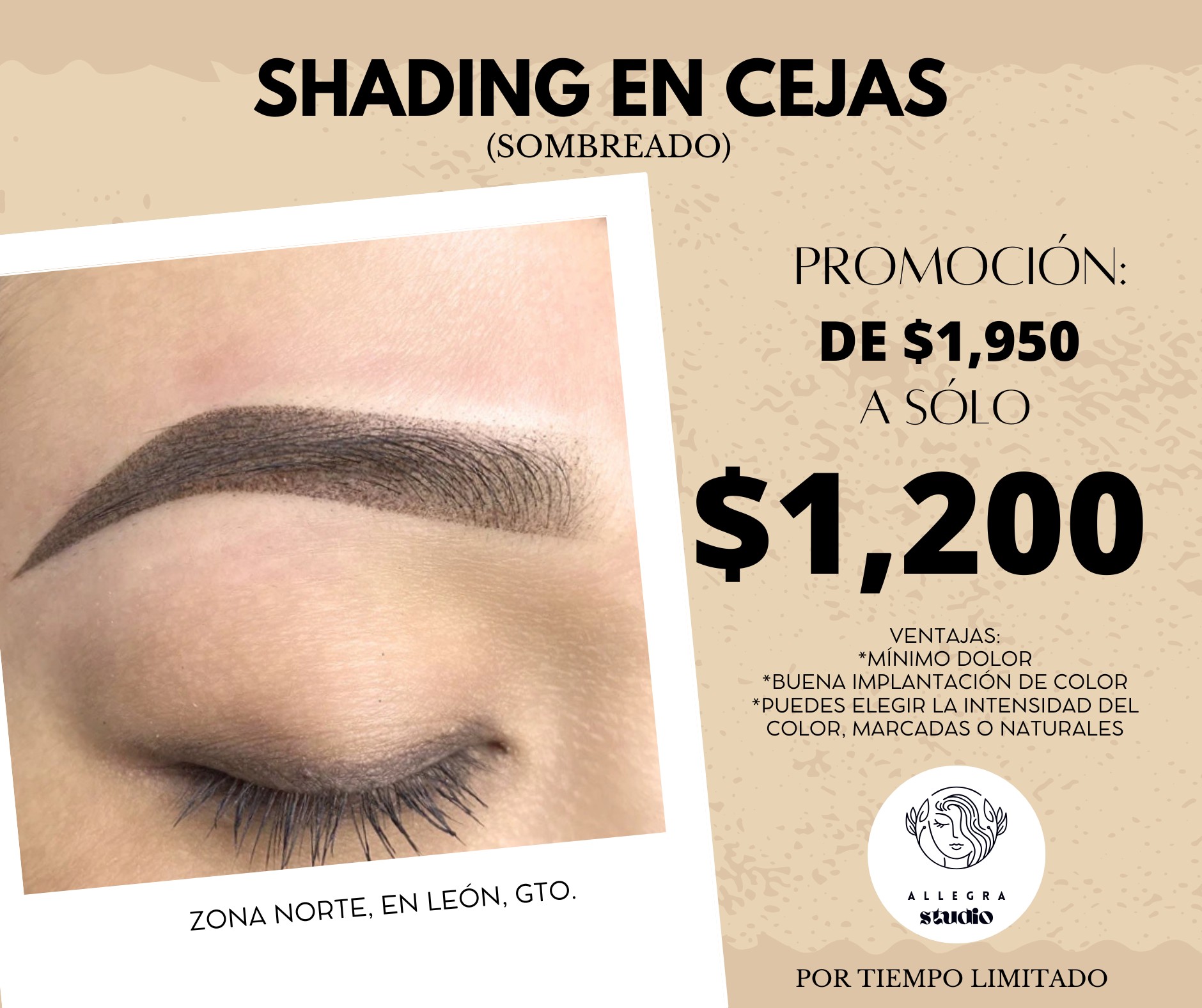 Allegra Studio Facebook ad: Agenda tu cita hoy mismo