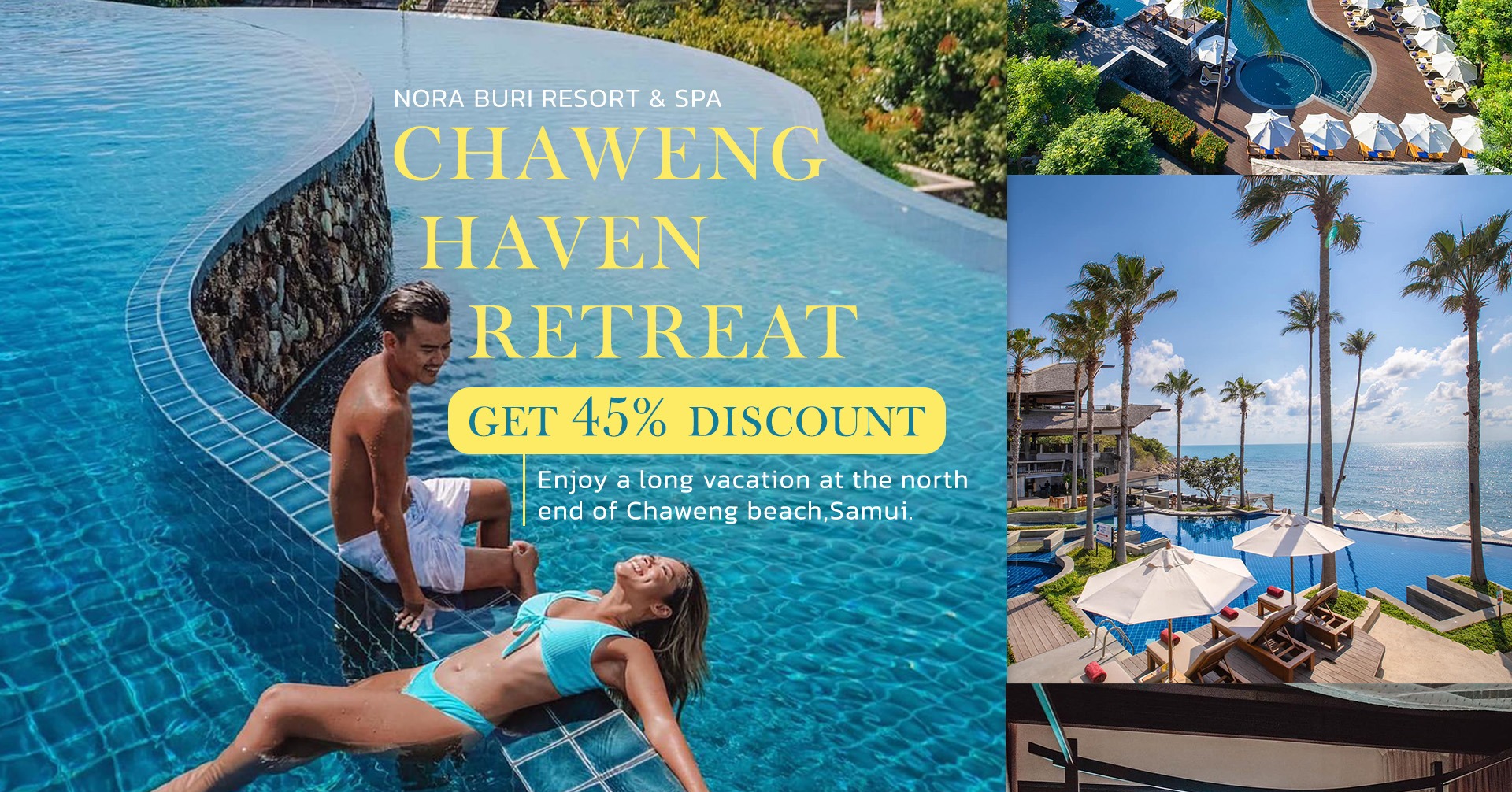 Nora Buri Resort and Spa Facebook ad from Mar 2, 2026