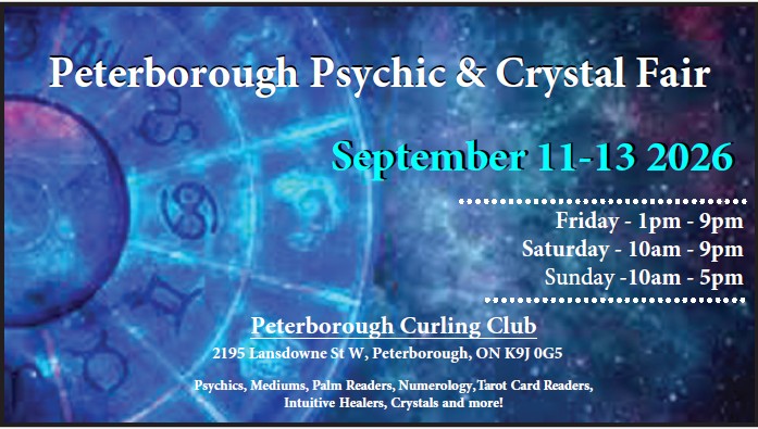 Psychic Fairs Facebook ad: Peterborough Psychic & Crystal Fair