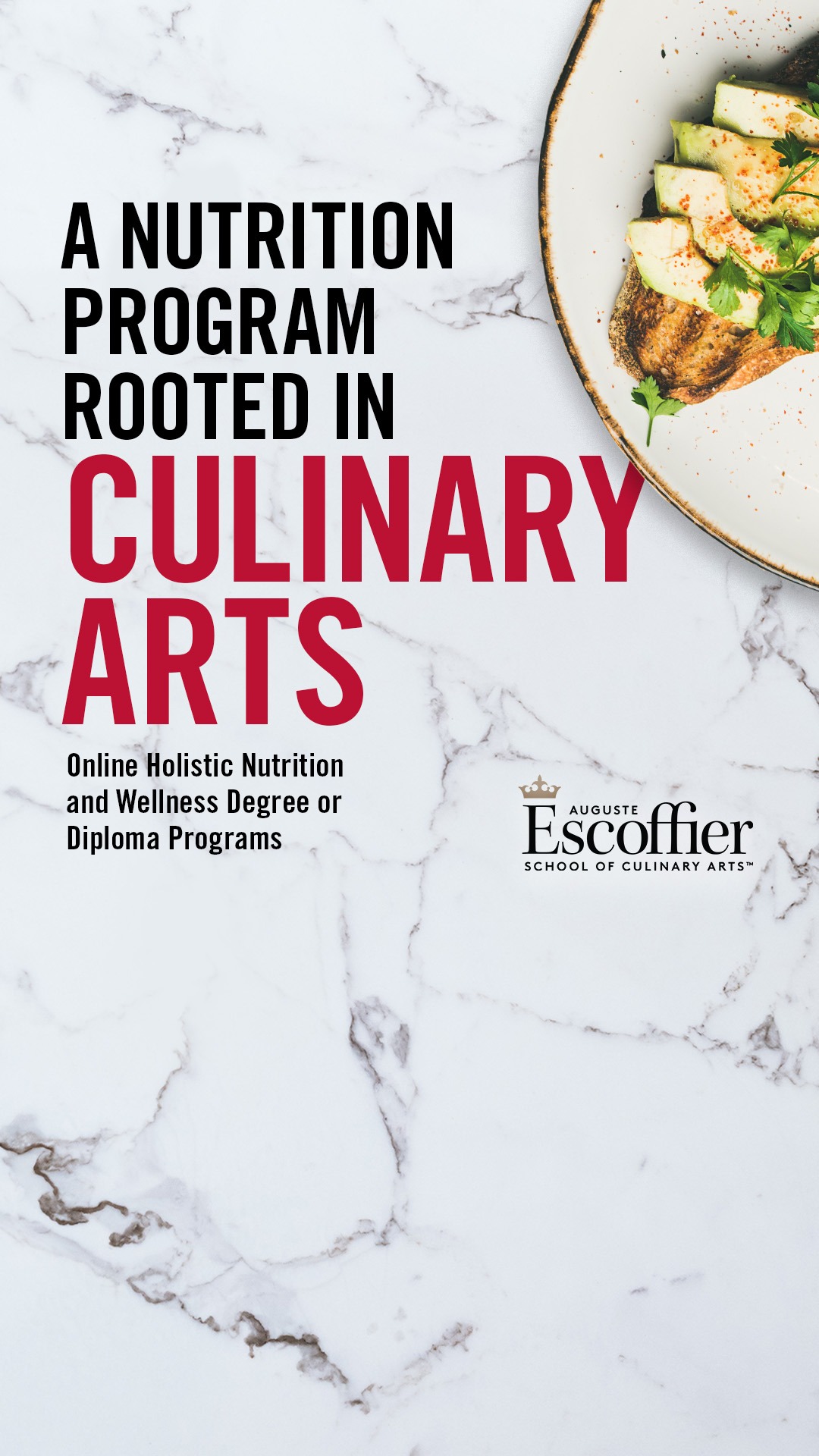 Auguste Escoffier School of Culinary Arts Facebook ad