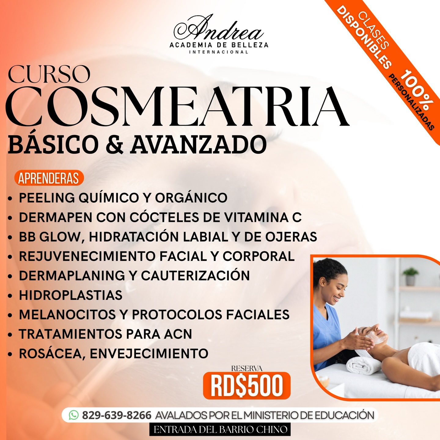 Andrea Academia De Belleza RD Facebook ad
