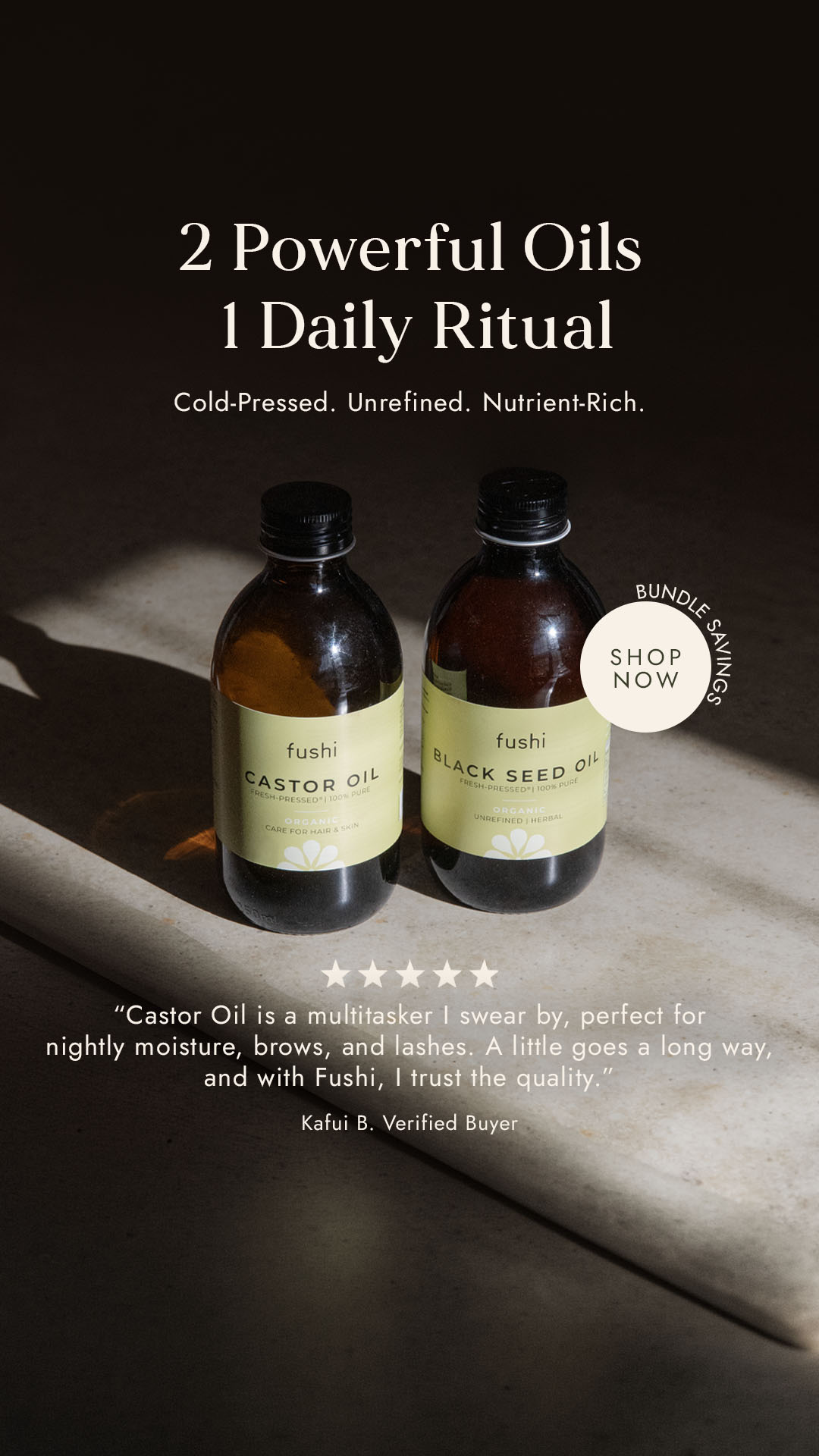 Fushi Wellbeing Facebook ad from May 15, 2026