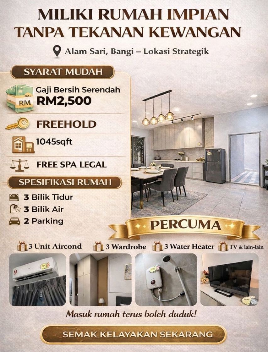 Rumah Baru RSKU Facebook ad: Peluang Miliki Rumah Freehold