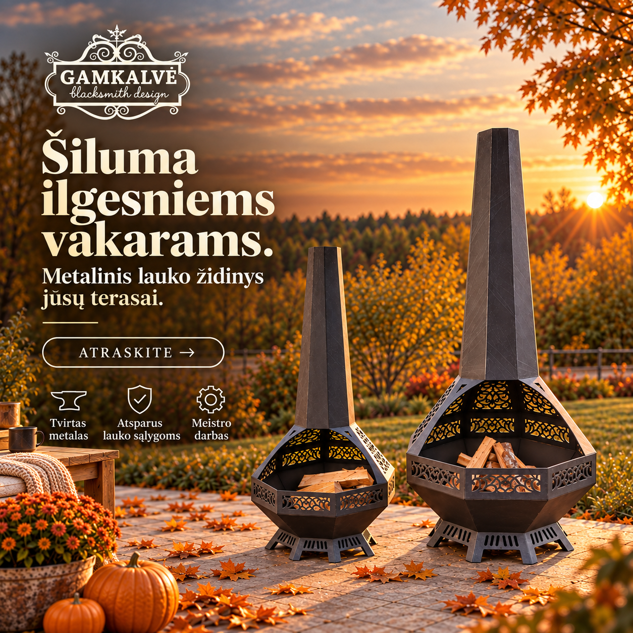 Gamkalvė Facebook ad
